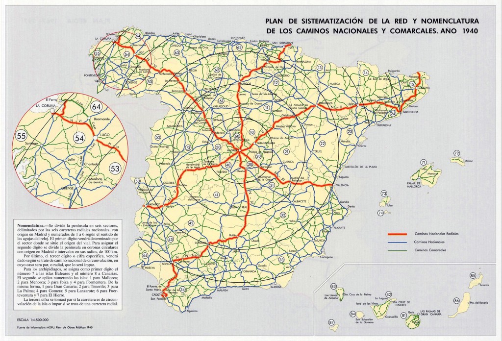 Carreteras_Nomenclatura_Plan_1939
