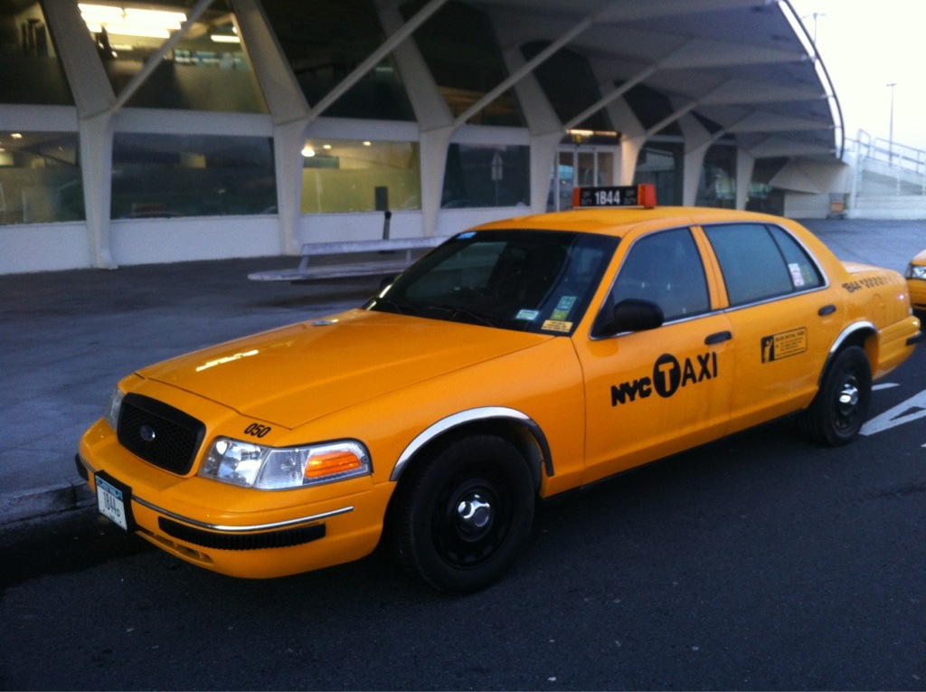 Taxi NY en el aeropuerto de BIlbao